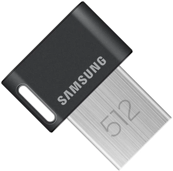 Флеш пам'ять USB Samsung Fit Plus 512GB USB 3.2 Gen2x2 Black/Silver (MUF-512AB/APC)