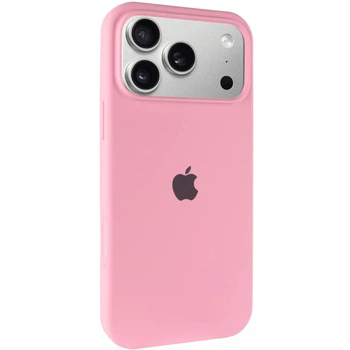 Чохол панель силіконовий Premium Soft-Touch Silicone Case Full Cover Protective для Apple iPhone 17 Pro Max (6.9") Рожевий / Light pink