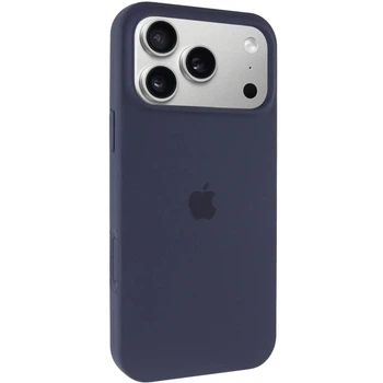 Чохол панель силіконовий Tech Protect Premium Soft-Touch Silicone Case Full Cover Protective для Apple iPhone 17 Pro (6.3") Темно-синій / Midnight blue
