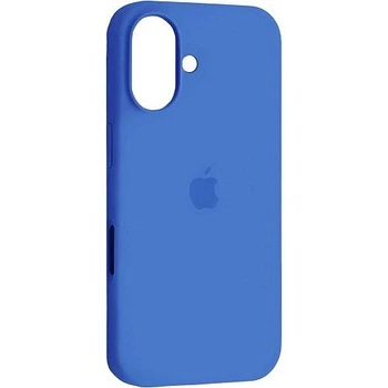Чохол панель силіконовий Premium Silicone Case Full Cover Protective для Apple iPhone 17 (6.3") Синій / Capri Blue