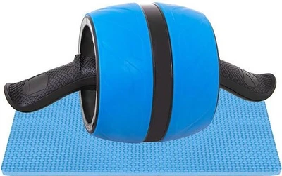 Wałek do ćwiczeń Springos FA5000 z matą Czarno-niebieski (5907719409573)