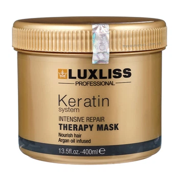 Восстанавливающая маска с кератином Luxliss Keratin Intensive Repair Therapy Mask 400 ml