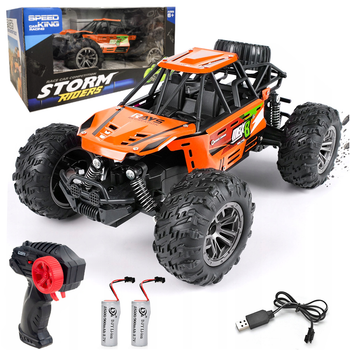 Машинка на радіокеруванні Big Monster Truck помаранчевого кольору (9040-2F)