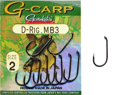 Гачок Gamakatsu G-Carp D-Rig MB3 Black №002