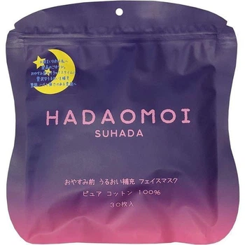 KOR JAPAN Hadaomoi Night Face Mask увлажняющая ночная тканевая маска, 30 шт