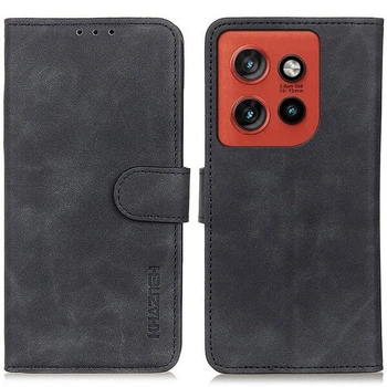 Чохол-книжка KHAZNEH Retro Wallet для Motorola Edge 50 Neo / 60 Neo - Black