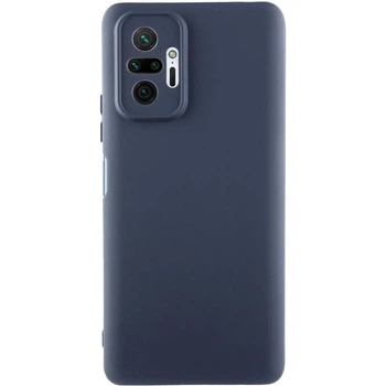 Чохол TPU GETMAN Liquid Silk Full Camera для Xiaomi Redmi Note 10 Pro/10 Pro Max Синій/Midnight Blue