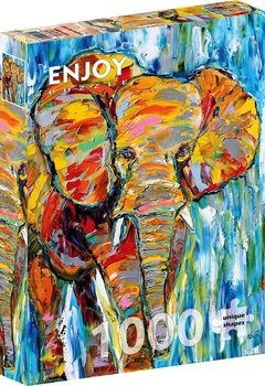 Пазл Різнокольоровий слон - Colorful Elefant (Enjoy-1413)