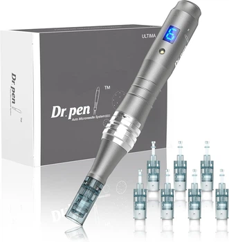 Беспроводной дермапен Dr. Pen M8 Ultima с 22 картриджами, профессиональный микронидлинг набор для ухода за лицом, телом и волосами