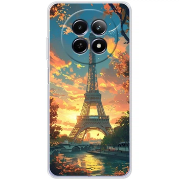 Силиконовый Чехол с Картинкой для Realme 13 5G Принт (Париж, Эйфелева Башня) (65681-ysm037)