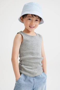 Майка H&M Basic сірий меланж MWCTY518 98/104