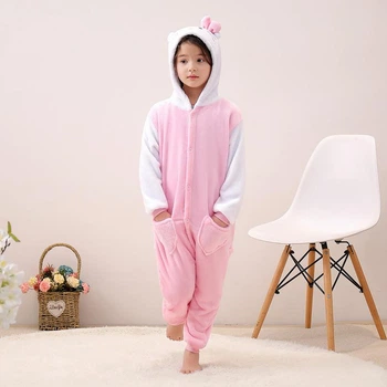 Пижама Детская Кигуруми Hello Kitty С Розовыми Сердечками Kigurumi 100 (90-100) (368910)