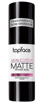 База під макіяж Topface Skin Editor Matte Primer Base PT470-02 Прозора, що зменшує пори