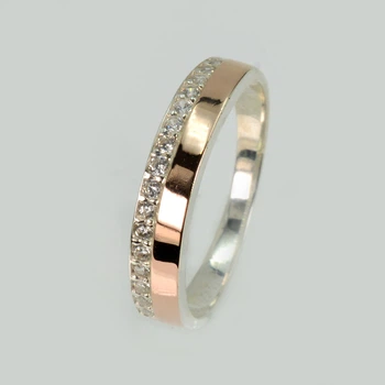 Кольцо из серебра и золота Silver Style 098к