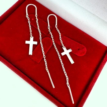 Серебряные серьги протяжки Silver Style 3005с