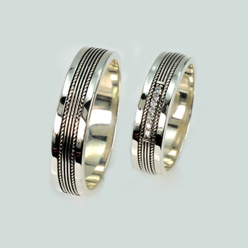 Пара обручальних колець Silver Style Обр52Обр53