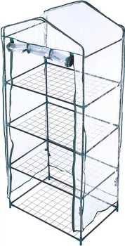 Теплиця-стелаж 4-рівнева Kadax Salbris 170 x 68 см Темно-зелена (K11331)