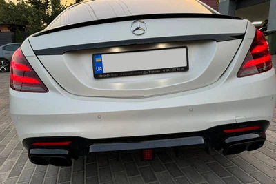 Диффузор заднего бампера BRB для Mercedes S-сlass W222 2013-2022 гг