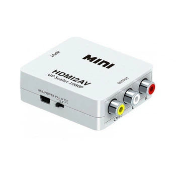 Переходник HDMI F to 3xRCA F AV 720P/1080P white Voltronic (YT-CM-HDMI/AV-W) (340748)
