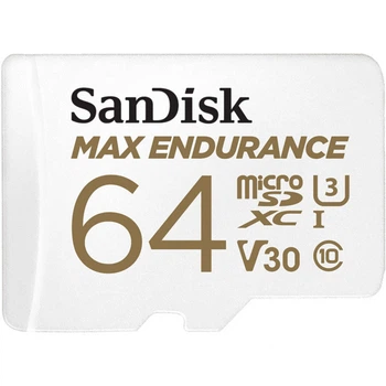 Карта памяти SanDisk 64GB microSDXC class 10 UHS-I U3 Max Endurance (SDSQQVR-064G-GN6IA) (340598)