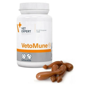 Харчова добавка для котів і собак Vet Expert Vetomune (підтримка імунітету) капсули - 60 шт