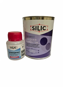 Лак поліуретановий Silic PURSIL 2K із затверджувачем глянцевий 0,7кг