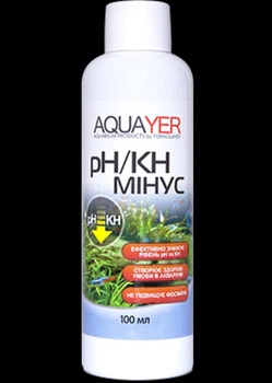 Аквариумная химия AQUAYER аквариумный кондиционер для воды pH/KH минус 100 мл (PKM100)