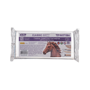 Глина самозастывающая CLASSIC, 1 кг, терракотовая.