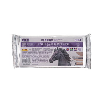 Глина самозастывающая CLASSIC, 500 г, серая