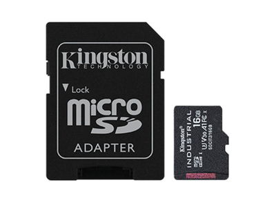 Карта пам'яті Kingston 16 GB microSDHC UHS-I (U3) V30 A1 Industrial + SD Adapter (SDCIT2/16GB)