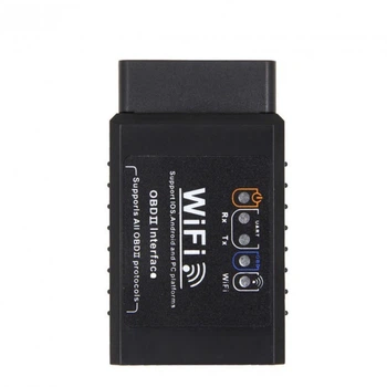 Диагностический автосканер ELM327 OBD2 WiFi для iOS и Android адаптер для диагностики авто, черный