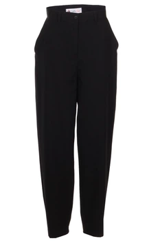 Жіночі брюки-банани з костюмної тканини LadyLike 42 Чорний (ll2216020090367)