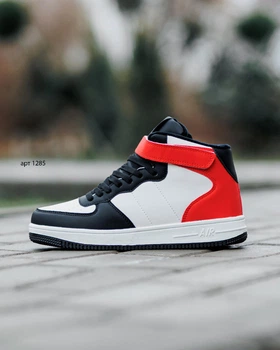 Зимові кросівки Force Hight Fur 44 (27.5 см) White Black Red (арт 1285)