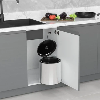Ведро для мусора STARAX 10л S-2251-SS