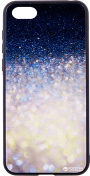 Панель Dengos Back Cover Glam для Huawei Y5 2018 Біло-синій калейдоскоп (DG-BC-GL-03)