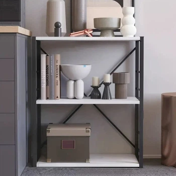 Этажерка 3/60 Ferrum-decor Серии Конект 75x60x28 черный ДСП Белое 16мм (FRD-104254)