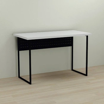 Письмовий стіл Ferrum-decor Майк 76x120x60 чорний ДСП Біле 32мм (FRD-103862)