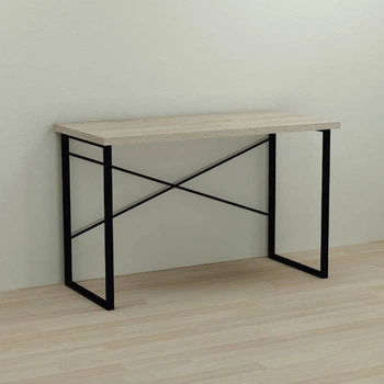 Письмовий стіл Ferrum-decor Дейв 76x100x70 чорний ДСП Дуб Сонома 32мм (FRD-101999)
