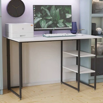 Письмовий стіл Ferrum-decor Кевін 75x100x60 чорний ДСП Біле 16мм (FRD-103791)