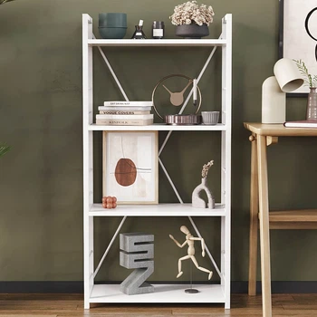 Этажерка 4/60 Ferrum-decor Серии Конект 120x60x28 белый ДСП Белое 16мм (FRD-104242)