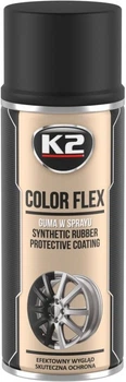Guma w sprayu K2 Color Flex Czarny mat 400 ml (5906534013644)
