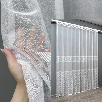 Тюль VR-Textil 1679т Премиум Жаккард Белый 300х270 см (42-0691)