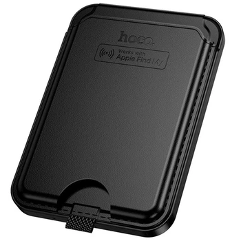 Брелок Hoco E91I Tiger smart anti-lost magnetic card holder IOS розумний картхолдер з GPS трекером 120 мАг для iPhone/iPad Чорний