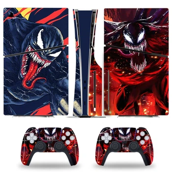 Комплект виниловых наклеек Venom для Playstation 5 SLIM Disk edition
