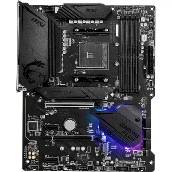 Материнська плата MSI MPG B550 GAMING PLUS ATX sAM4 AMD B550 PCIe 4.0 HDMI 2xM.2 6xSATA DDR4 Black