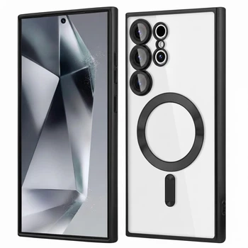 Чехол Fiji Chrome для Samsung Galaxy S24 Ultra (S928) с MagSafe и защитой камер Black