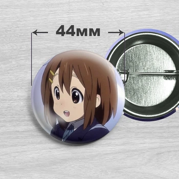 Значок Юи Хирасава из аниме Кэй-он! / K-On! №2 44мм
