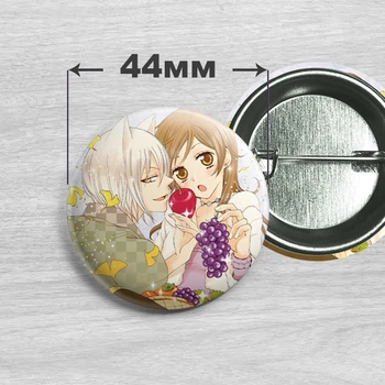 Значок Томоэ и Нанами из аниме Очень приятно, Бог / Kamisama Hajimemashita. №1 44мм