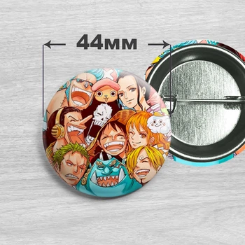 Значок по аниме Ван Пис / One Piece. №1 44мм