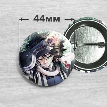 Значок Обанай Игуро из аниме Клинок, рассекающий демонов / Kimetsu no Yaiba. №3 44мм